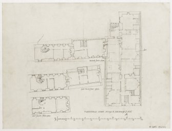 Tweeddale Court, 14 High Street, Edinburgh -Second Floor Plan; Part Third Floor Plan; Part Fourth Floor Plan