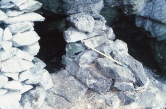  Bothy entrance detail, Stac Lee.
