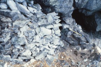  Bothy entrance detail, Stac Lee.