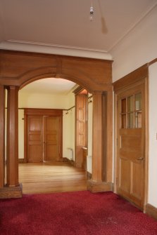 Interior, view along hall from South.