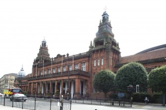 Exterior. General view of the north facing main entrance taken from the north west.