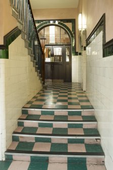 Interior. General view of ground floor stairhall.