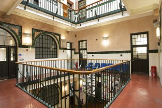 Interior. General view of first floor balcony level.