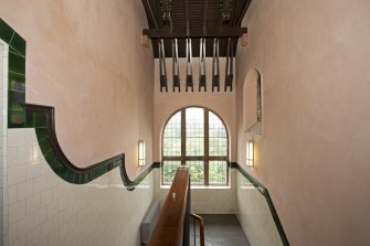 Interior. General view of second floor stairhall.