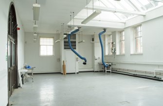 Interior. General view of second floor former classroom.