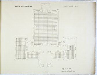 Plan of Sleeper Joists. County Room No. IX.
Lithograph copy of drawings by John Cunningham, Archt.