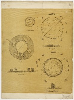 Comparative plans of stone circles.