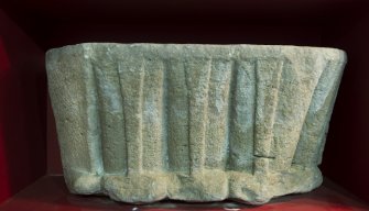 Interior. Fragment of capital in Whithorn Museum.