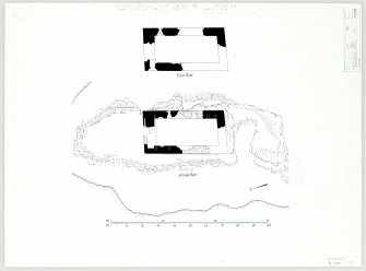 Publication drawing: Fincharn castle, plans.