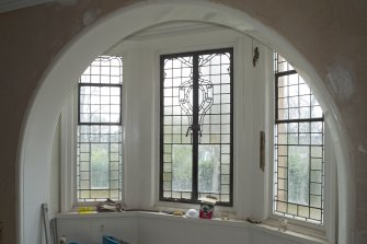 1st floor, master bedroom, detail of bay window