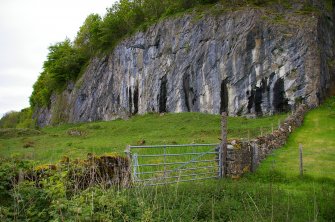 Kilcheran. The quarry face. (Colin Martin)