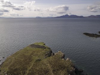 Headland fort, aerial view from drone looking S. (Edward Martin)