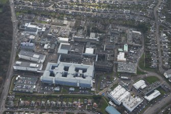 Oblique aerial view of the Western General Hospital, looking SSE.