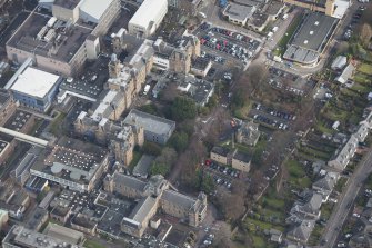 Oblique aerial view of the Western General Hospital, looking NE.