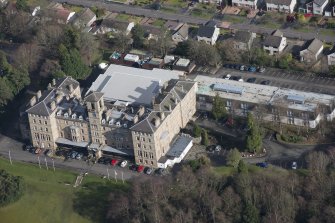 Oblique aerial view of the Dunblane Hydropathic Hotel, looking ENE.