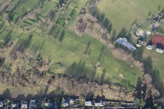 Oblique aerial view of part of the golf course, looking NNE.