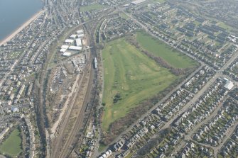 Oblique aerial view of Portobello Golf Course, looking to the ESE.