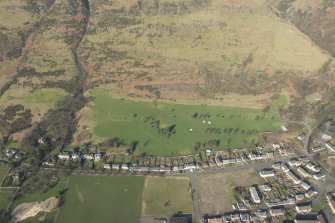 Oblique aerial view of Alva Golf Course, looking to the N.