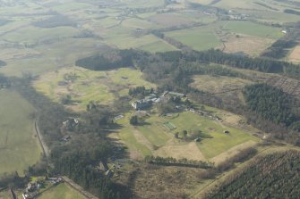 Oblique aerial view of Naemoor House School, looking to the NW.