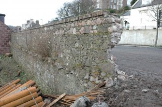 View, South West, of garden wall.