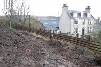 View, North East, of garden and house.