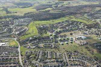 Oblique aerial view of Blairbeth Golf Course, looking S.