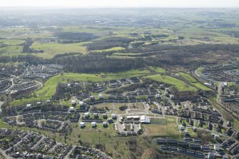 Oblique aerial view of Blairbeth Golf Course, looking SSE.