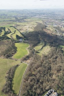 Oblique aerial view of Blairbeth Golf Course, looking WNW.