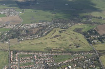 Oblique aerial view of Lochgreen Golf Course, looking NE.