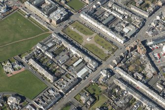 Oblique aerial view of Wellington Square, looking NW.