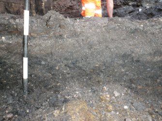 Section through coal slack layer