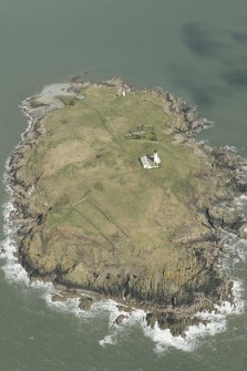 Oblique aerial view of Little Ross Island, looking NE.