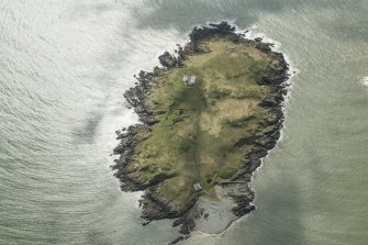 Oblique aerial view of Little Ross Island, looking SSE.