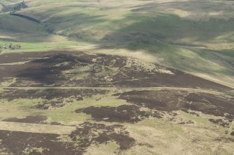 Oblique aerial view of Penchrise Pen trench system, looking ESE.