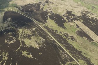 Oblique aerial view of Penchrise Pen trench system, looking SSW.