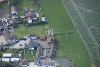 Oblique aerial view of Liberton Tower and Liberton Tower House Farm, looking WSW.