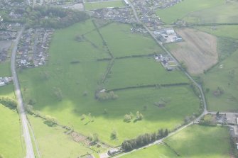 Oblique aerial view of Gretna Golf Course, looking E.