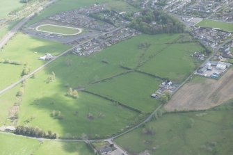 Oblique aerial view of Gretna Golf Course, looking NE.