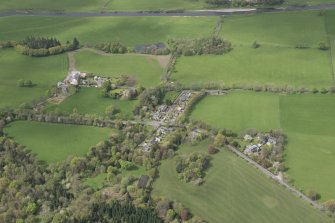 Oblique aerial view of Lamington, looking NW.