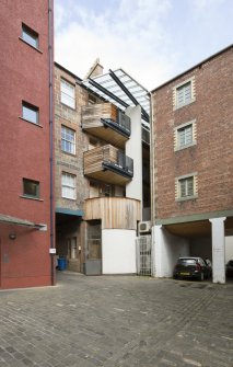 View of Cooper's Close, 114-120 Canongate, Edinburgh, from SW.
