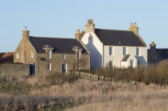 Tugnet House and Tugnet cottage from south west.