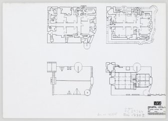 Eilean Donan Castle.
Photocopy of survey drawings: plan level 5.