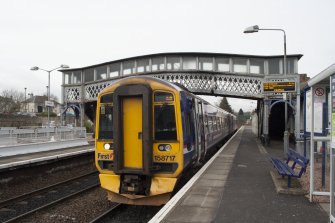 General view of footbridge from South.