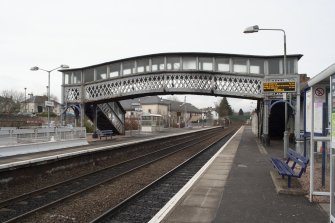 General view of footbridge from South.