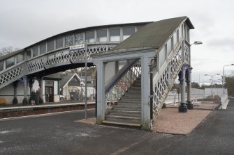 View of West staircase from North West.