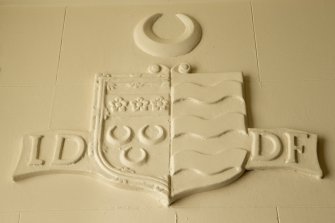 Charter room. Detail of heraldic device.