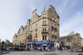 View of 2-18 Jeffrey Street, Edinburgh, from SW.
