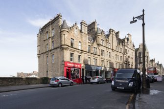 View of front elevation of 2-18 Jeffrey Street, Edinburgh, from NE.