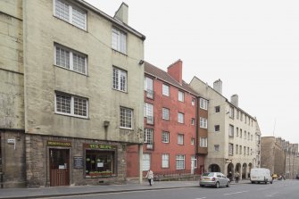 General view of 249-261 Canongate, Edinburgh, from SW.