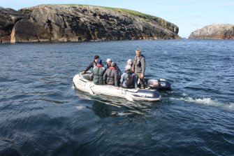 Landing on Eilean Tigh.